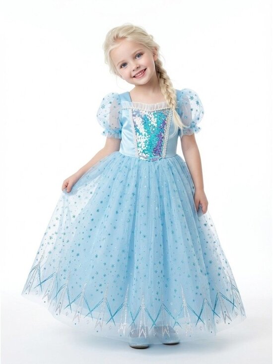 Other - Girls Elsa Inspired Princess Dress Costume (Size 5)